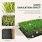 Outdoor Artificial Grass Turf Rug with Drain Holes & Rubber Backing
